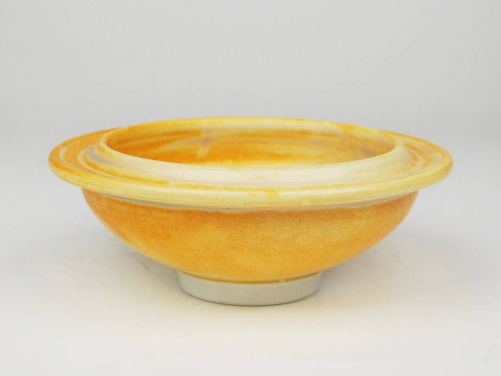 Dave Shaner Small Bowl, Orange Glaze