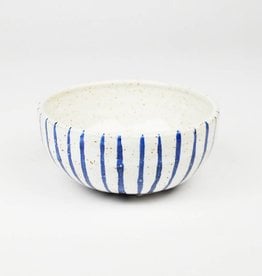 Natan Moss Blue Stripe Bowls