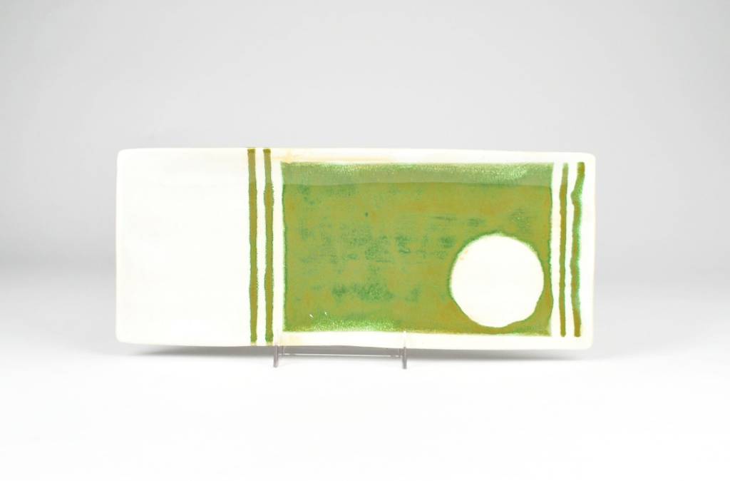 Nancy Kolodny Green Painting, Narrow Rectangle
