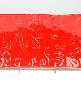 Lynn Wood Large Red Rectangular Tray