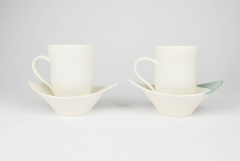 Karen Swyler Share, Mugs & Saucers, Set of 2