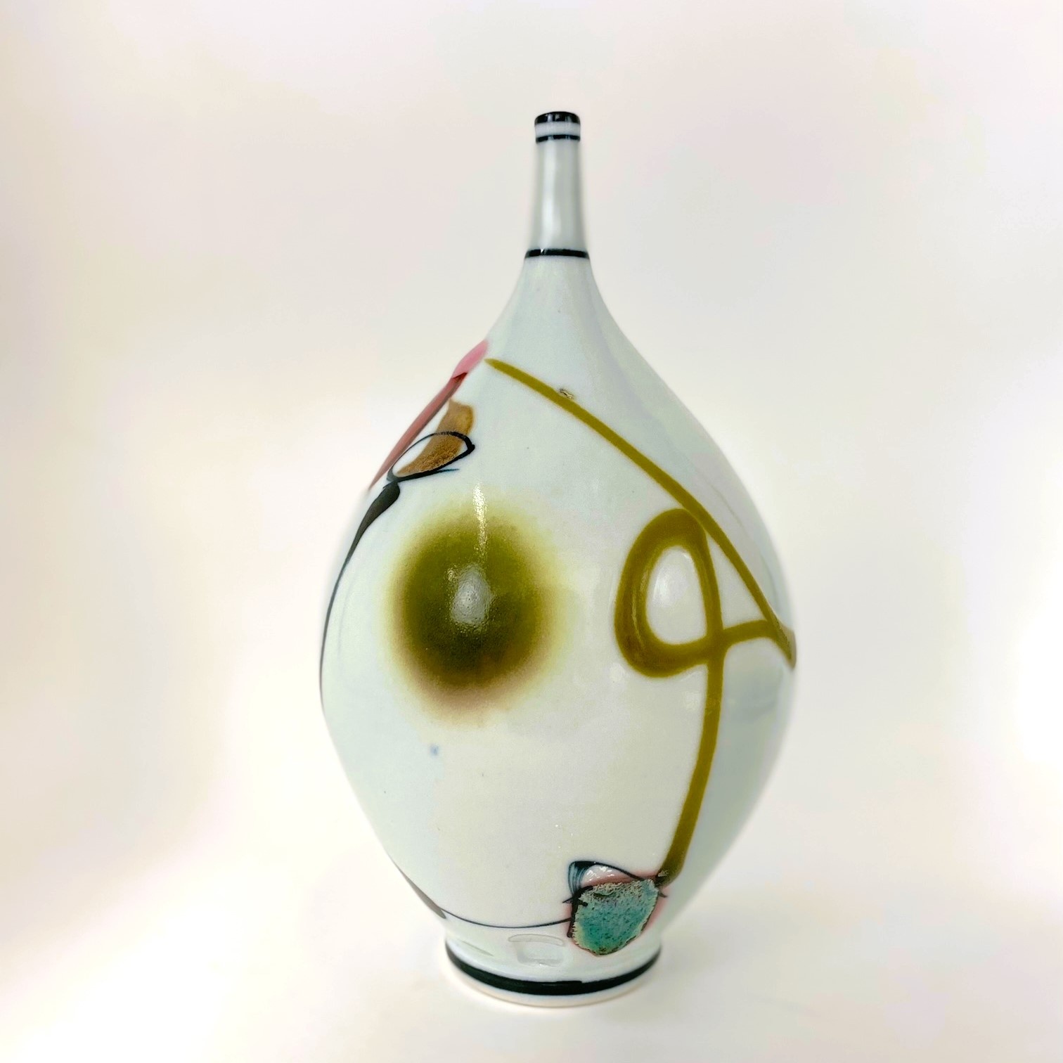Tom Coleman Oxide Decorated Bottle