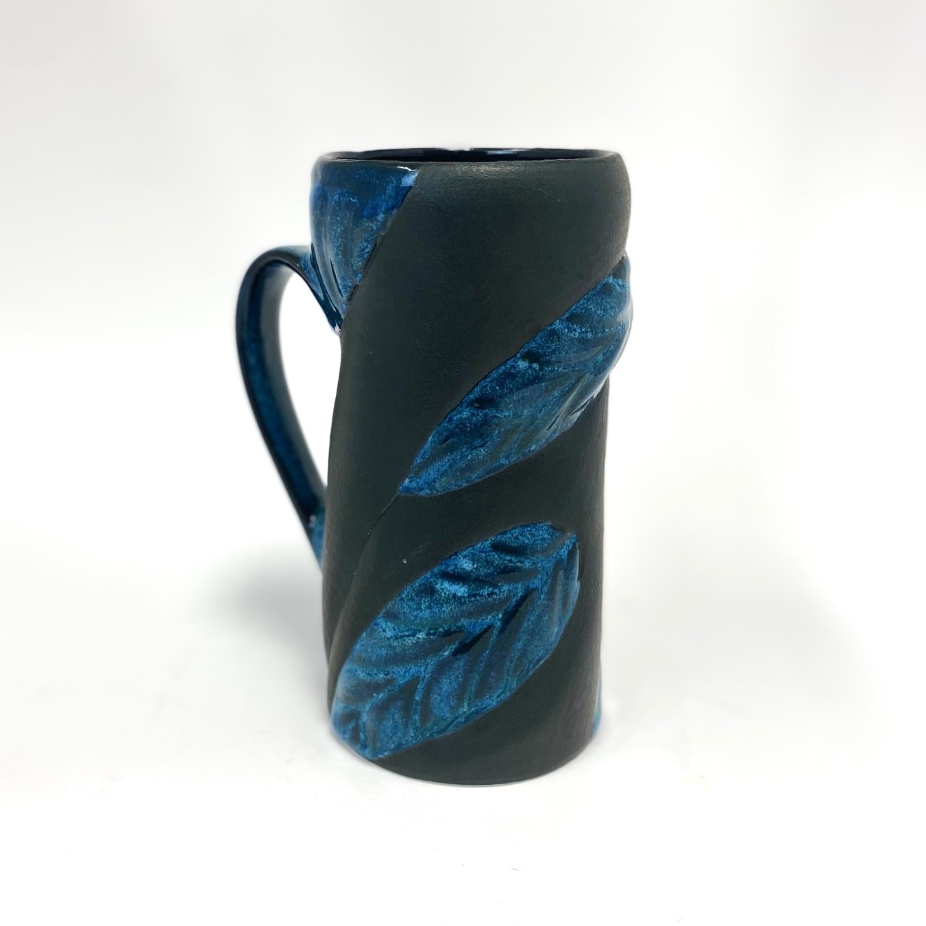 Amy Kline-Alley Black & Turquoise Tall Mug
