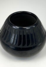 Marie & Popovi Black on Black Pot, c. 1965