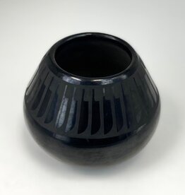Marie & Popovi Black on Black Pot, c. 1965