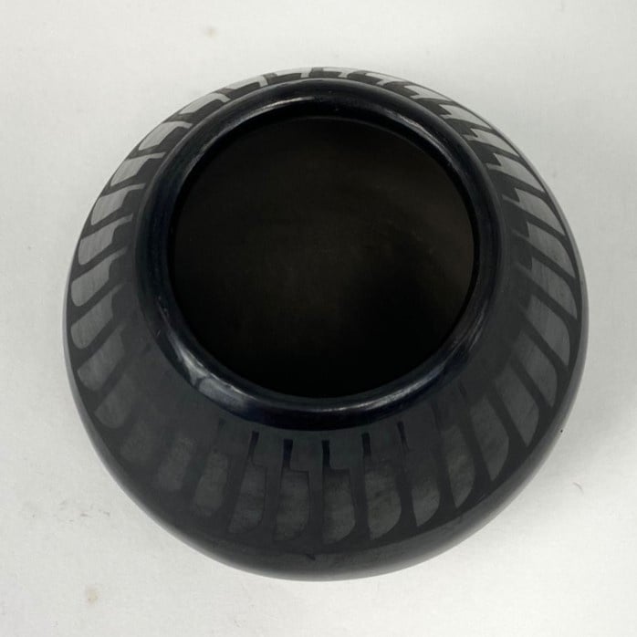 Marie & Popovi Black on Black Pot, c. 1965