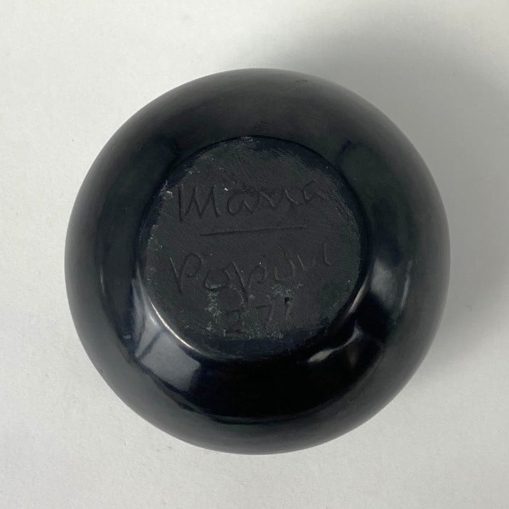 Marie & Popovi Black on Black Pot, c. 1965