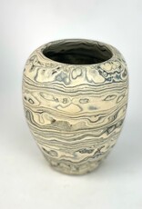 Mark Walsh Black Marbled Vase