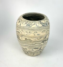 Mark Walsh Black Marbled Vase