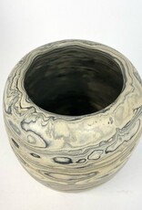Mark Walsh Black Marbled Vase
