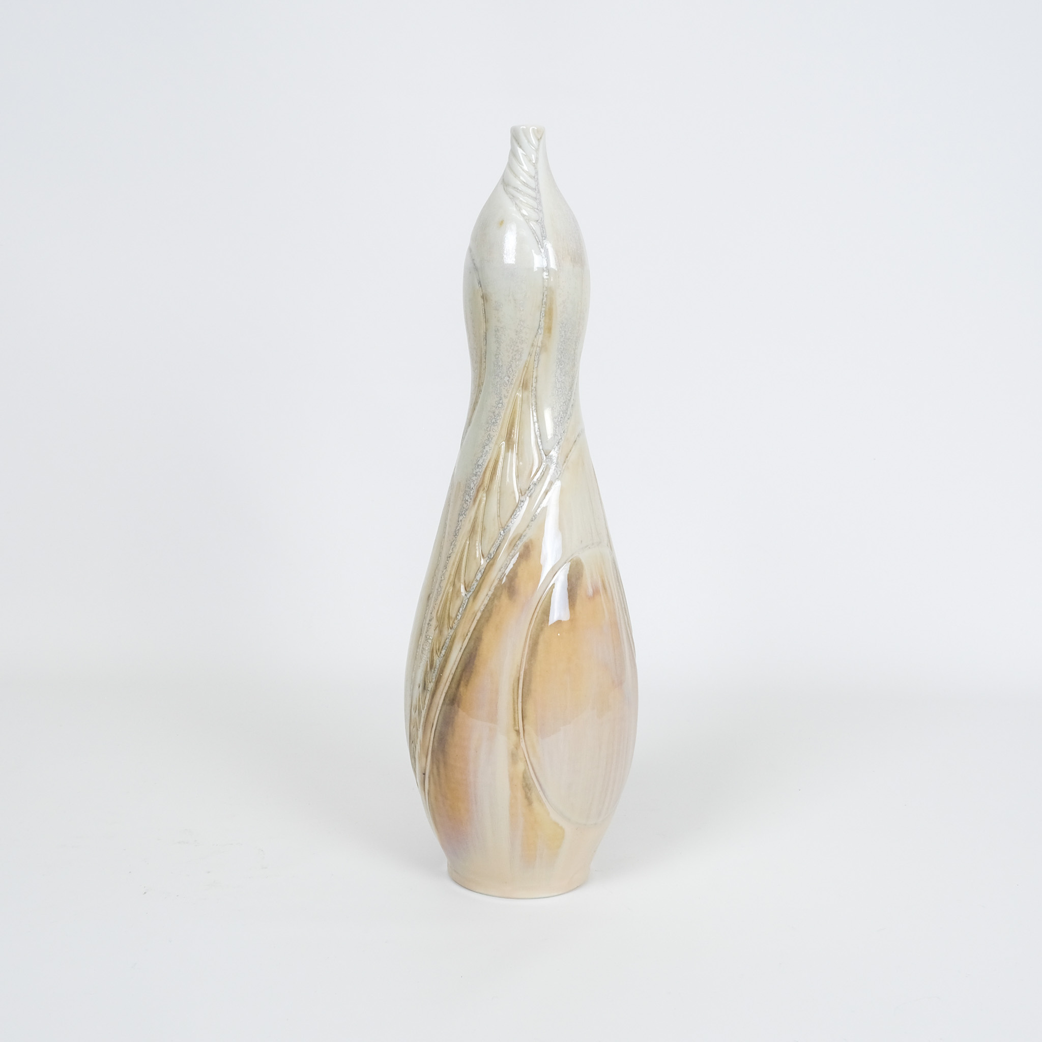 Amy Kline-Alley Tall bottle Shell Glaze