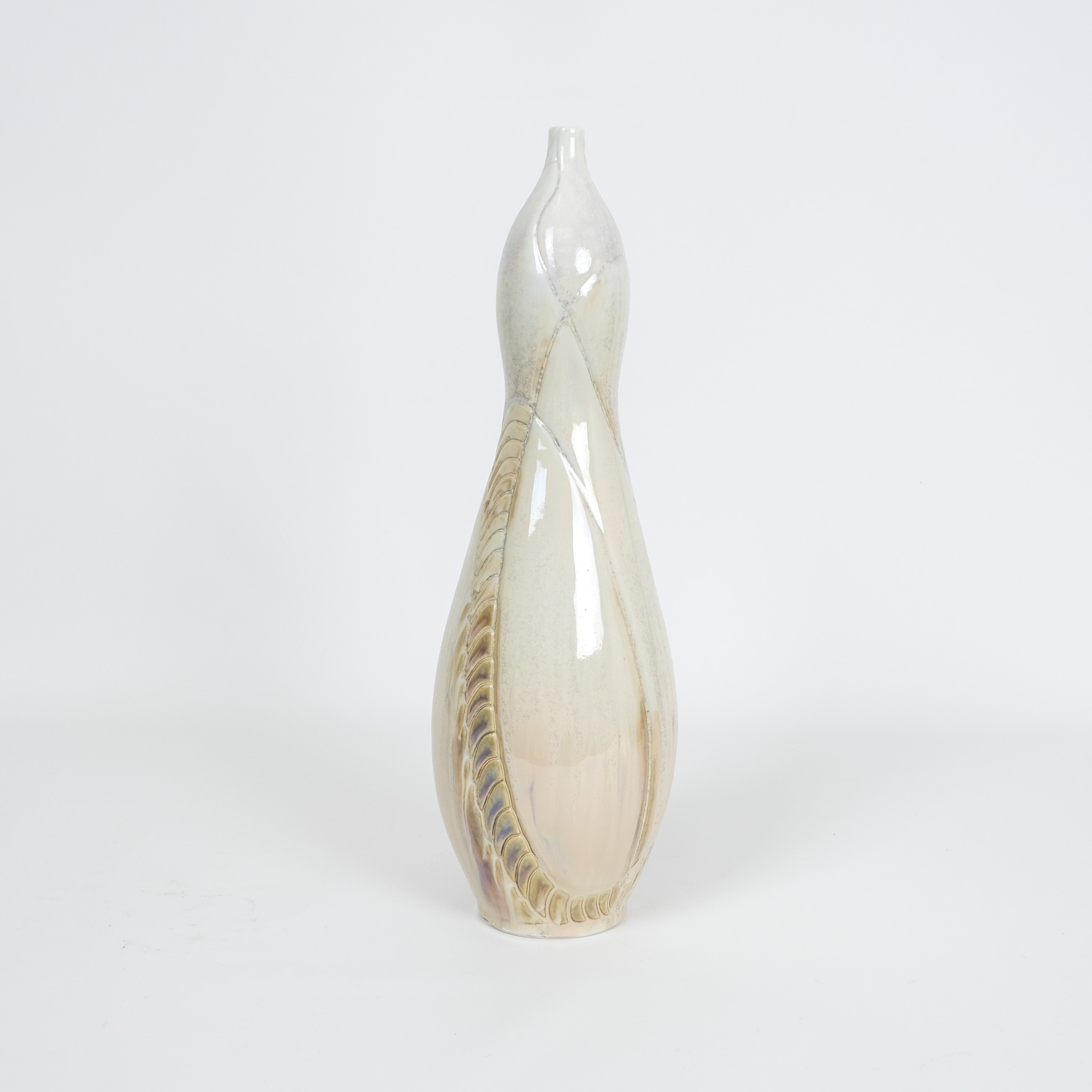 Amy Kline-Alley Tall bottle Shell Glaze