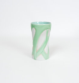 Amy Kline-Alley Polished Porcelain Celedon Tumbler