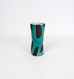 Amy Kline-Alley Black & Turquoise Tumbler