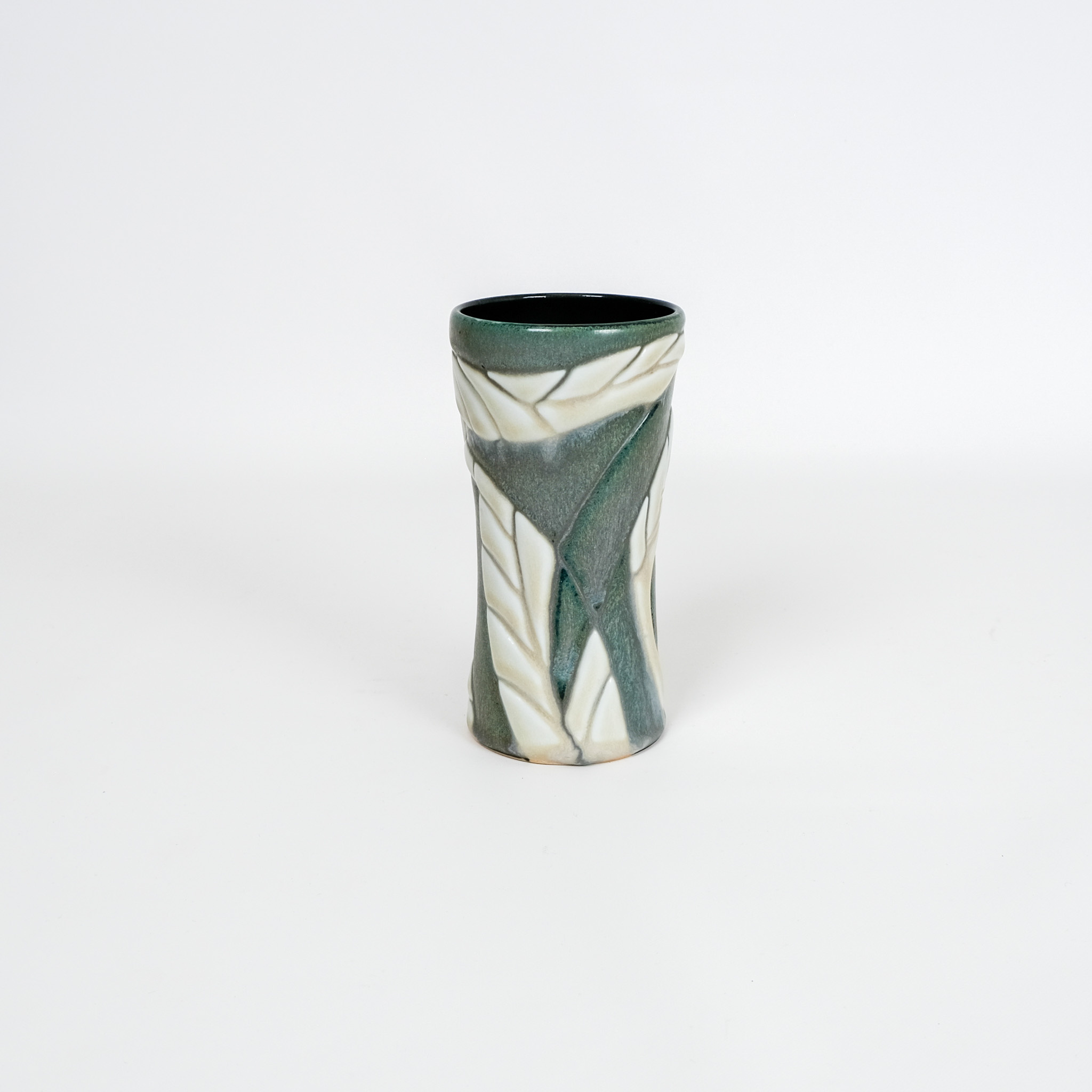 Amy Kline-Alley Green & Ivory Tumbler