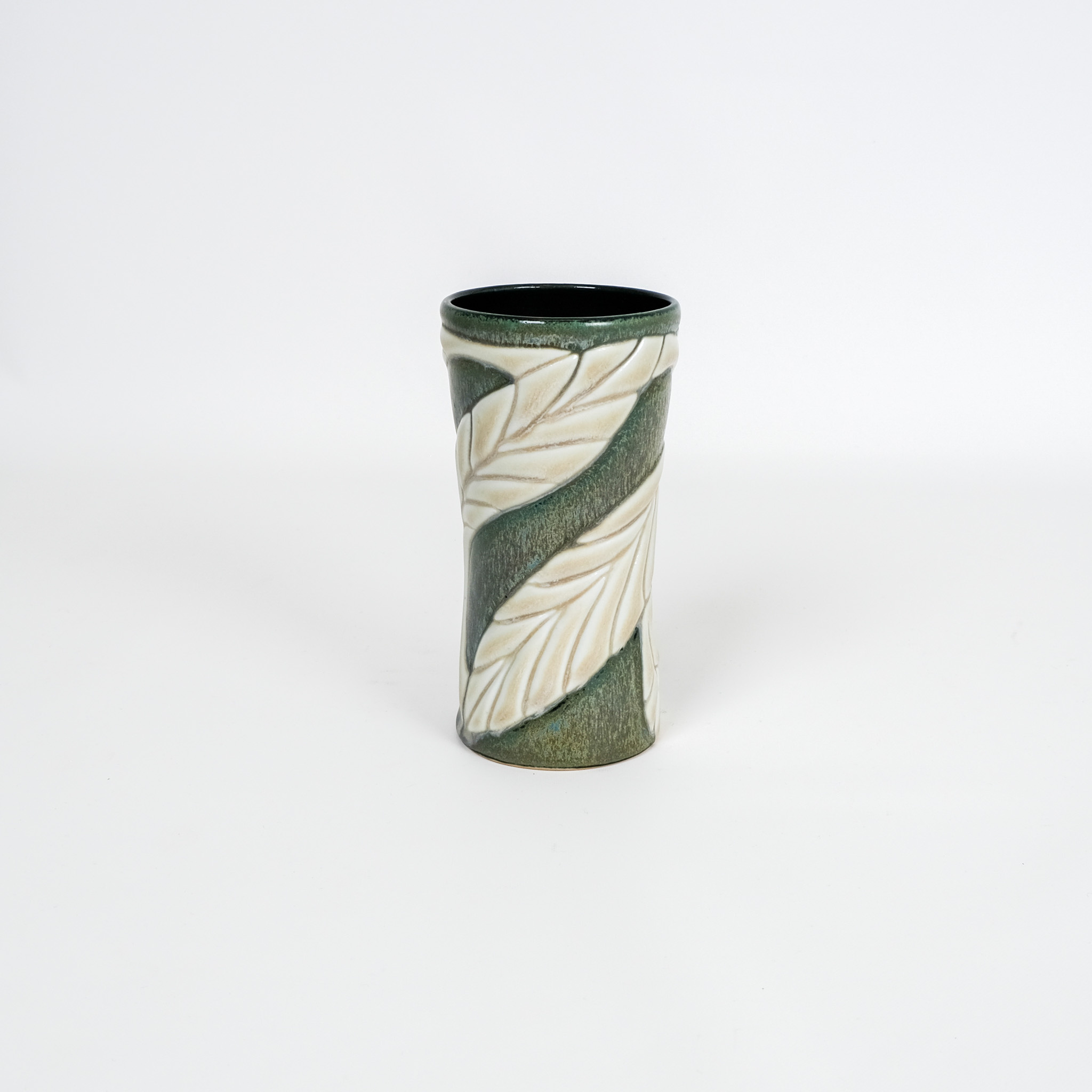Amy Kline-Alley Green & Ivory Tumbler