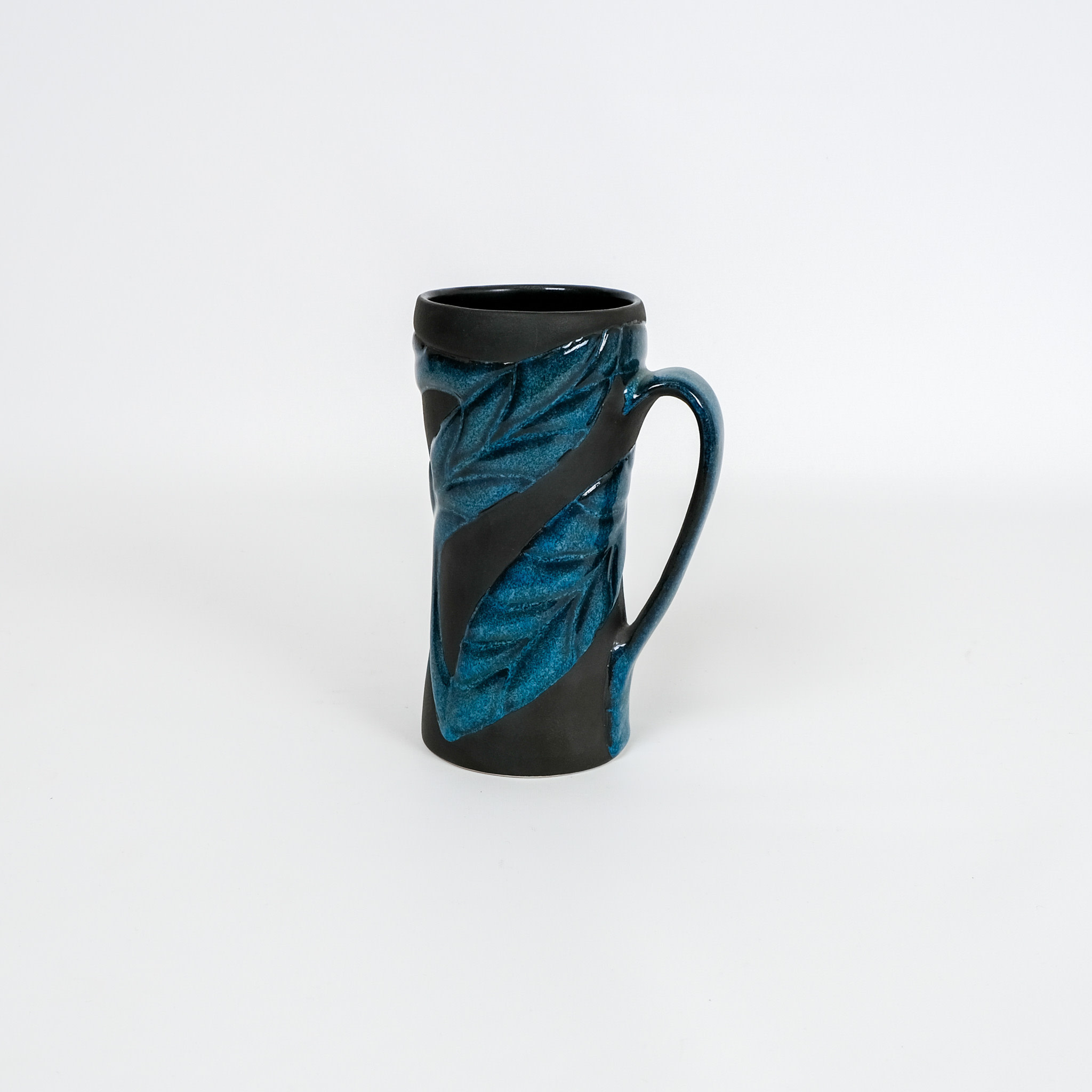 Amy Kline-Alley Black & Turquoise Tall Mug