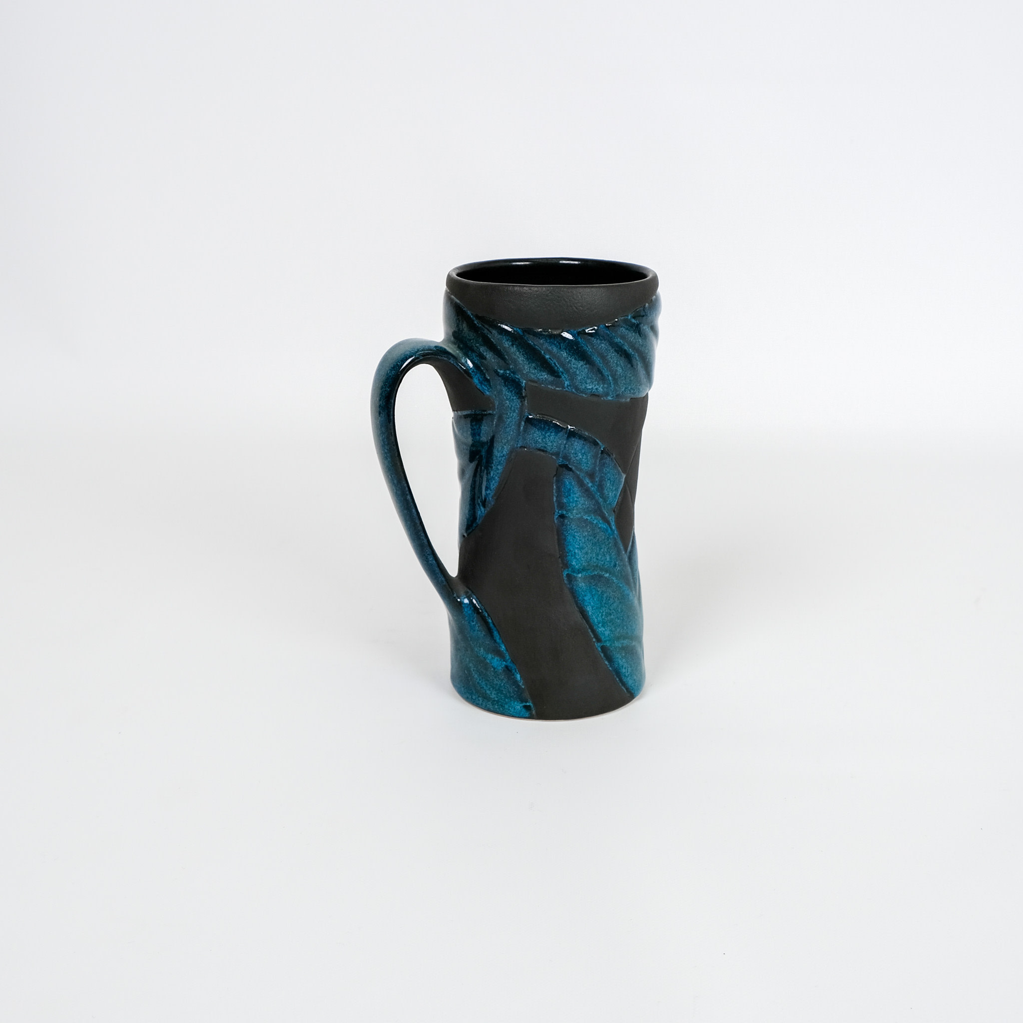 Amy Kline-Alley Black & Turquoise Tall Mug