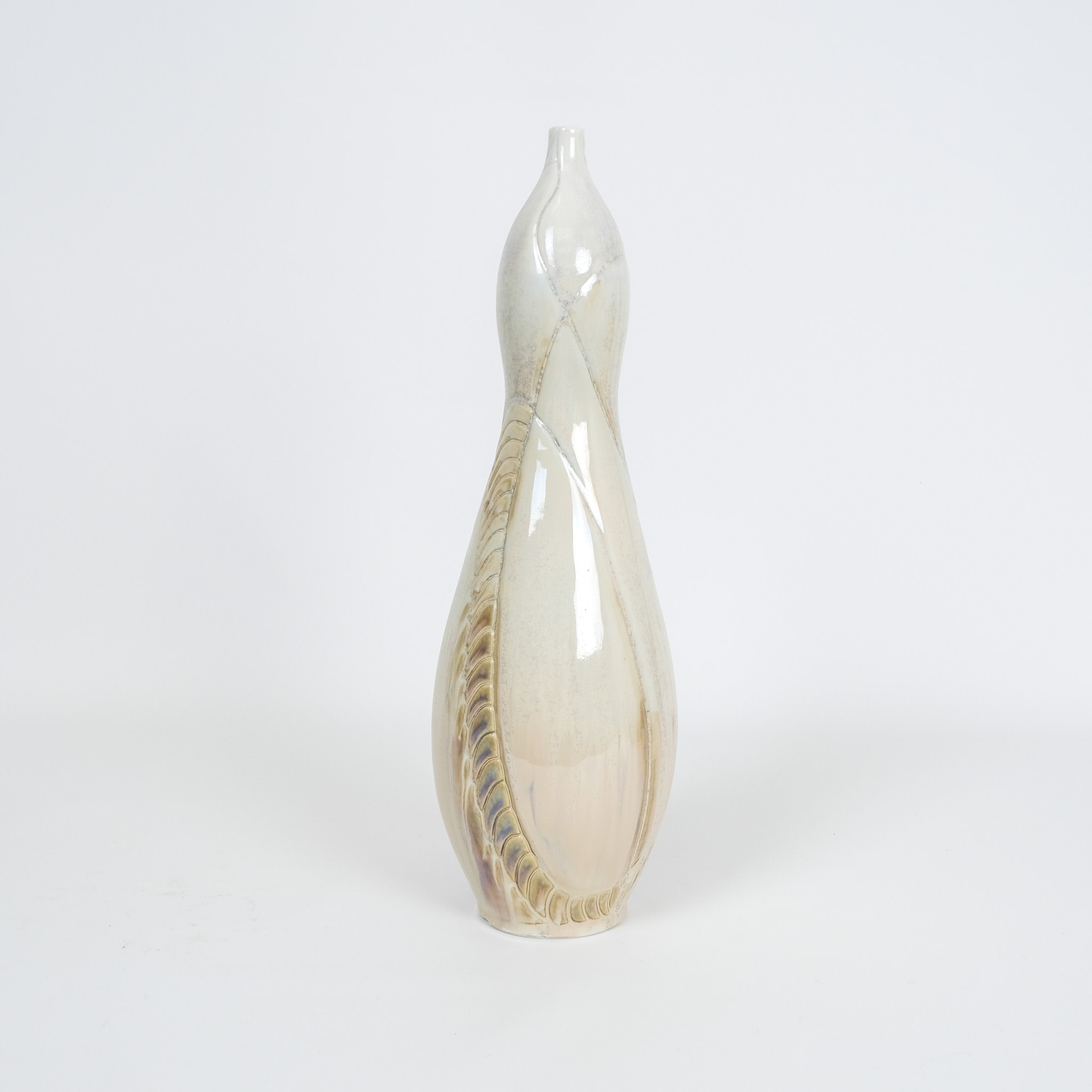 Amy Kline-Alley Tall bottle Shell Glaze