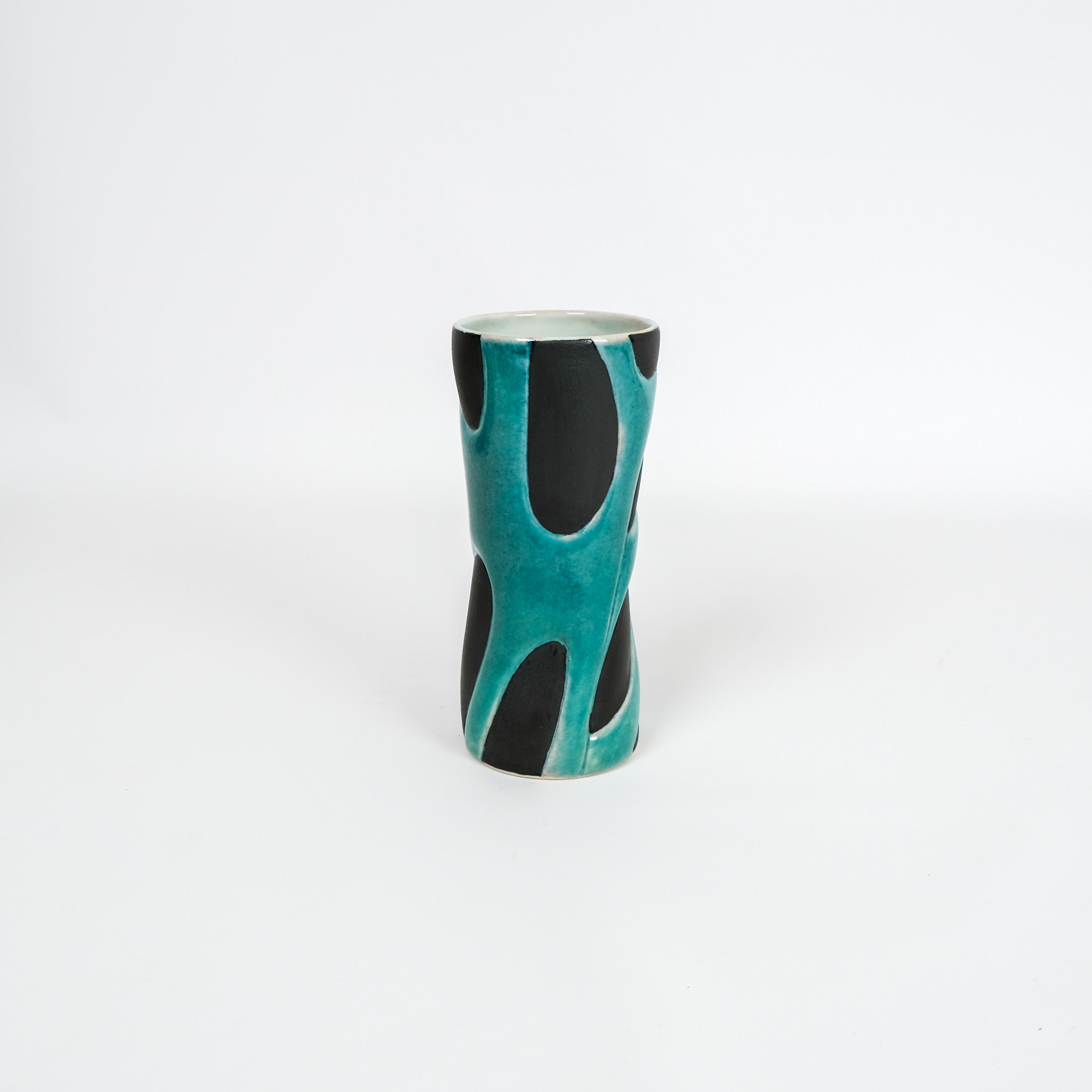 Amy Kline-Alley Black & Turquoise Tumbler