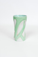 Amy Kline-Alley Polished Porcelain Celedon Tumbler
