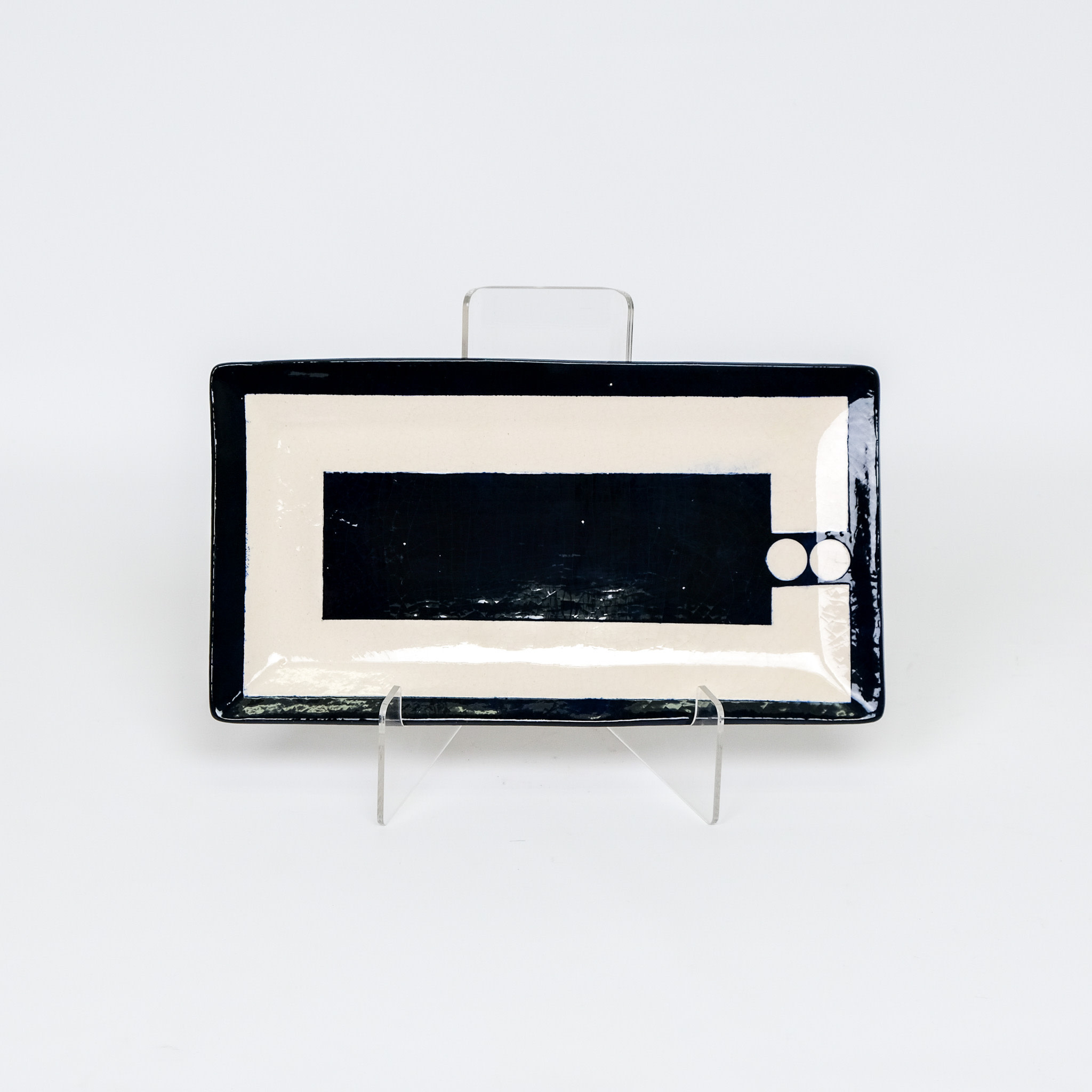 Nancy Kolodny Navy Chain, Small Rectangle