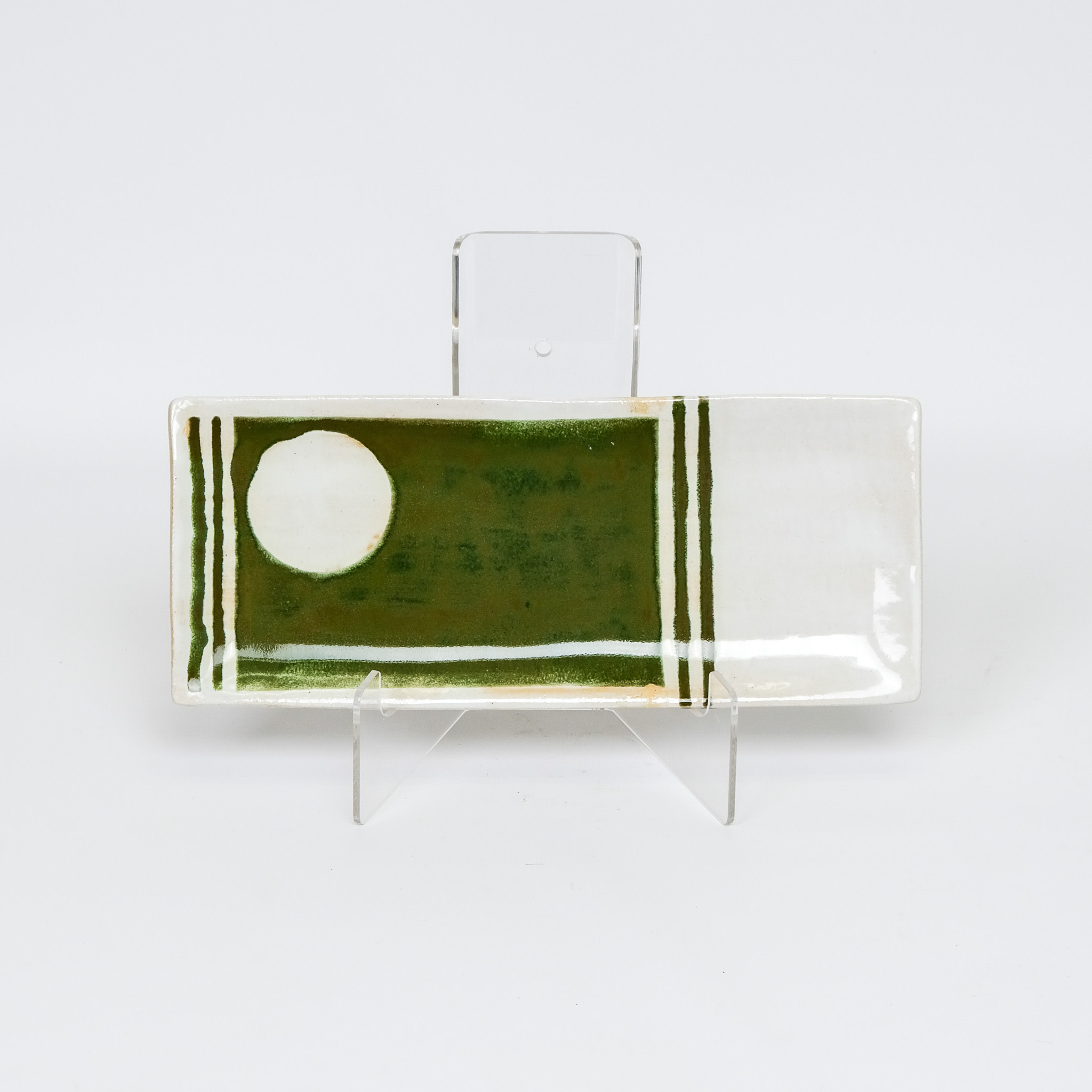 Nancy Kolodny Green Painting, Narrow Rectangle