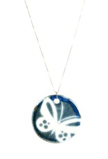 Heather C. Morrow Round Butterfly Pendant