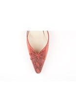 VANESSA NOEL BELL FLAT SUEDE RED