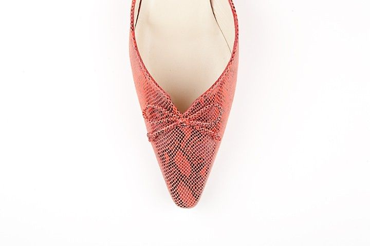 VANESSA NOEL BELL FLAT SUEDE RED