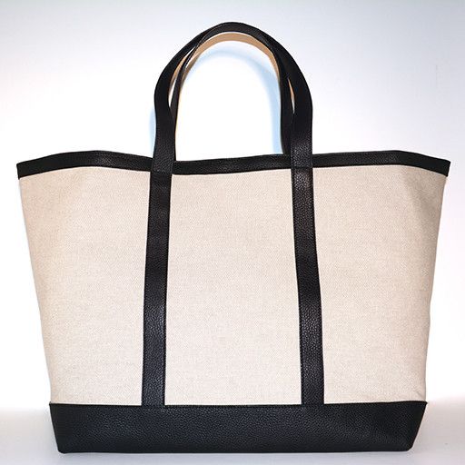 VANESSA NOEL LARGE TOTE LINEN BLACK