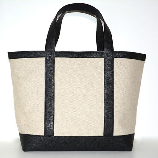 VANESSA NOEL MEDIUM TOTE LINEN BLACK