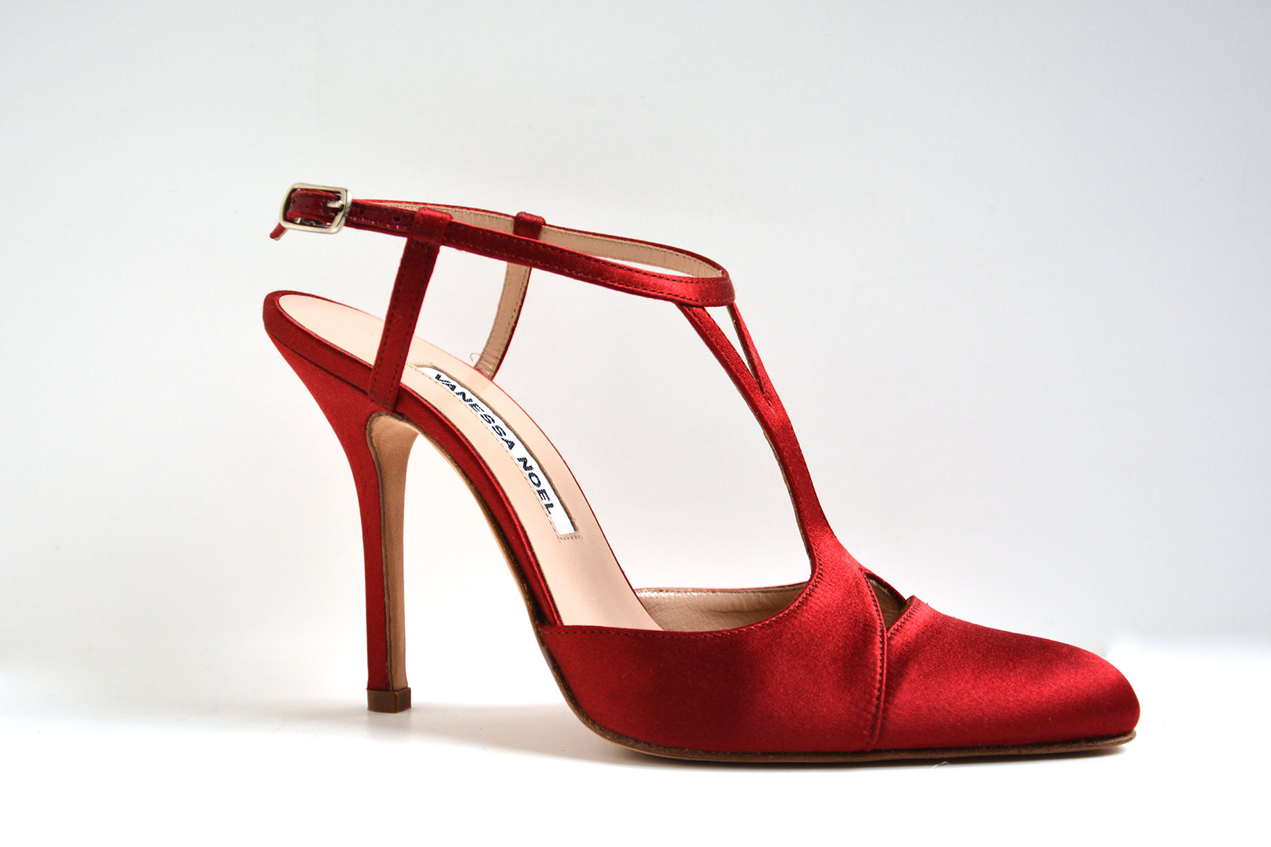 VANESSA NOEL APERITIF SATIN RED