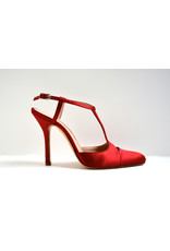 VANESSA NOEL APERITIF SATIN RED