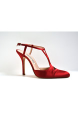 VANESSA NOEL APERITIF SATIN RED