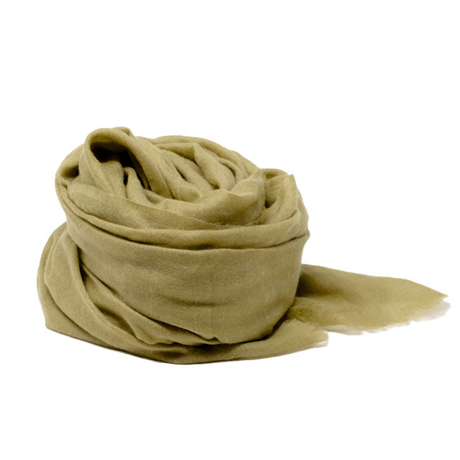 VANESSA NOEL BABY CASHMERE SCARF OLIVE