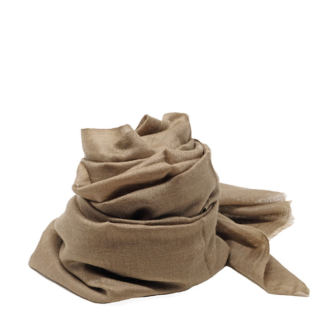 VANESSA NOEL BABY CASHMERE SCARF TAUPE