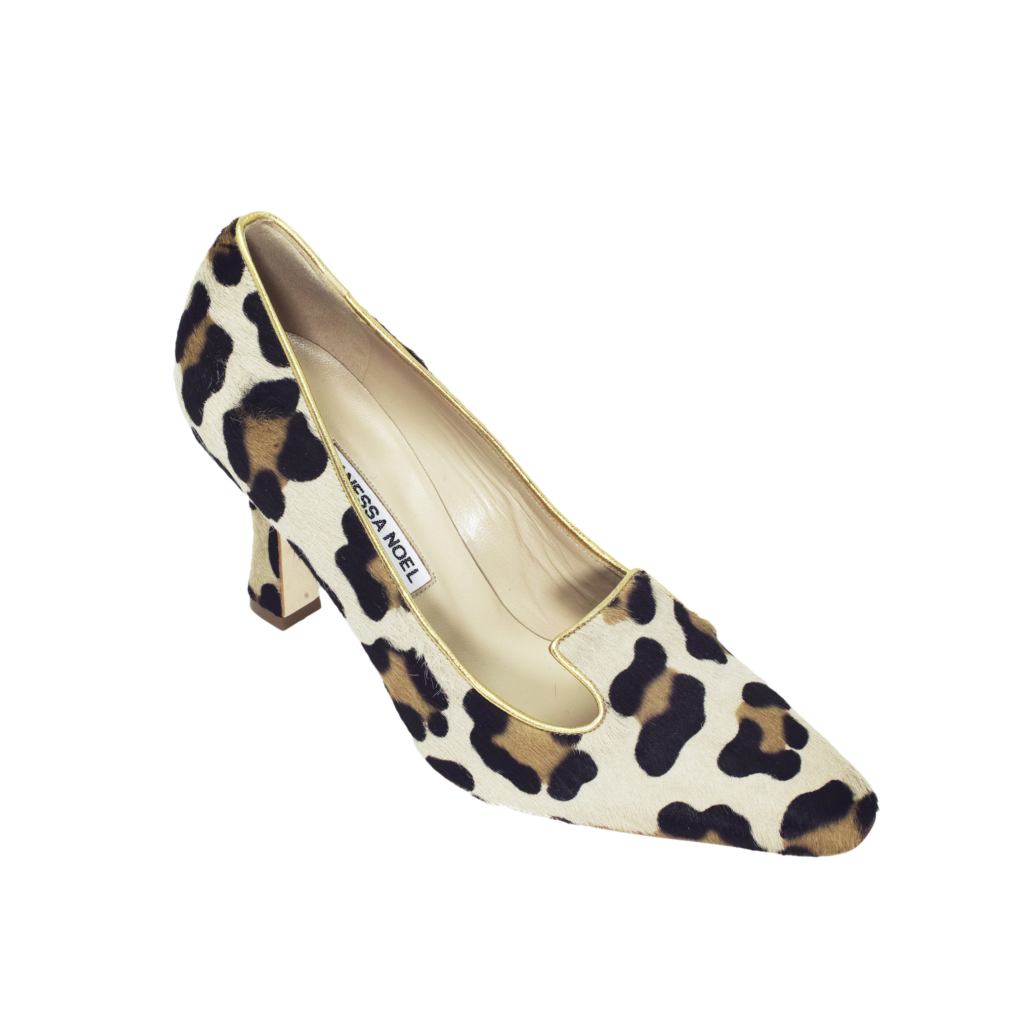 ALAIA Leopard-Print Stiletto Mule Pumps | Neiman Marcus