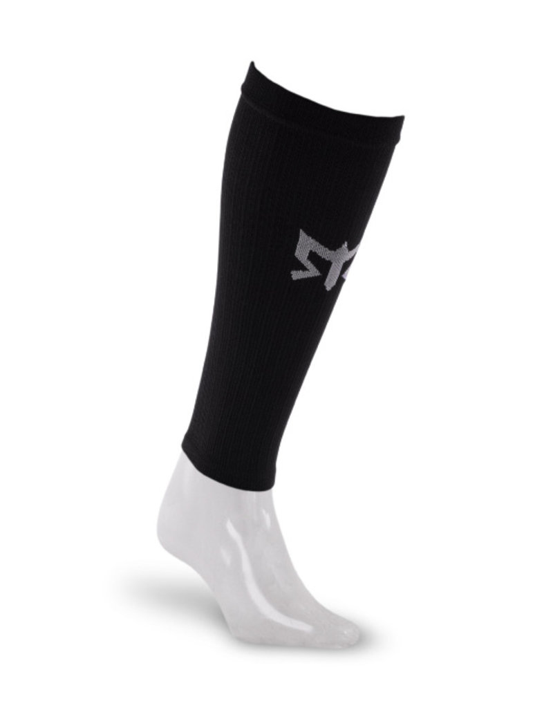 SALOMON compression calf sleeves EXO CALF LONG white