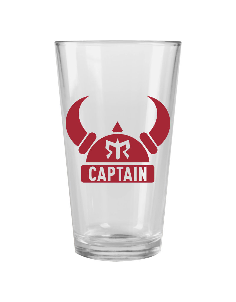 Ragnar Captain Pint Glass (Red Logo)
