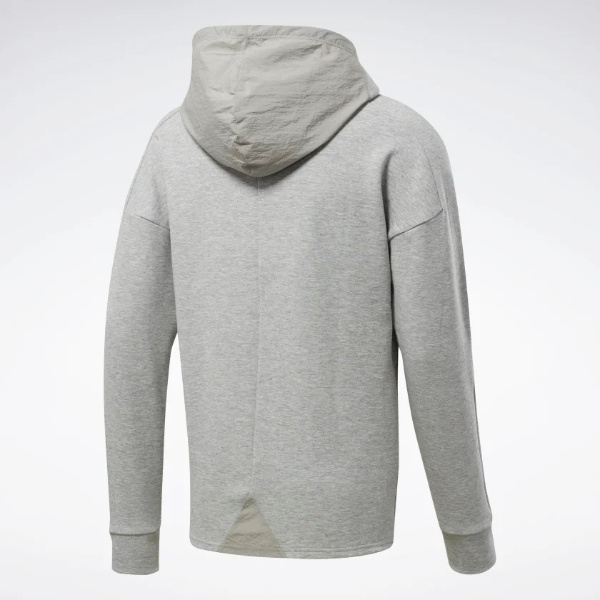 reebok men's double knit short sleeve hoodie