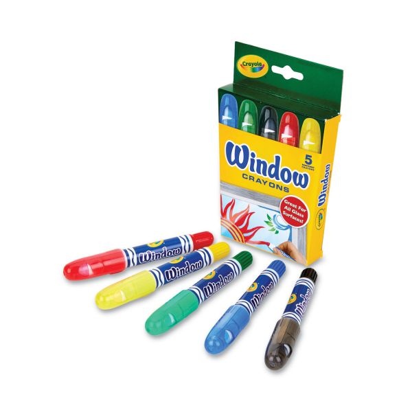 Crayola Washable Window Crayons - 5 count