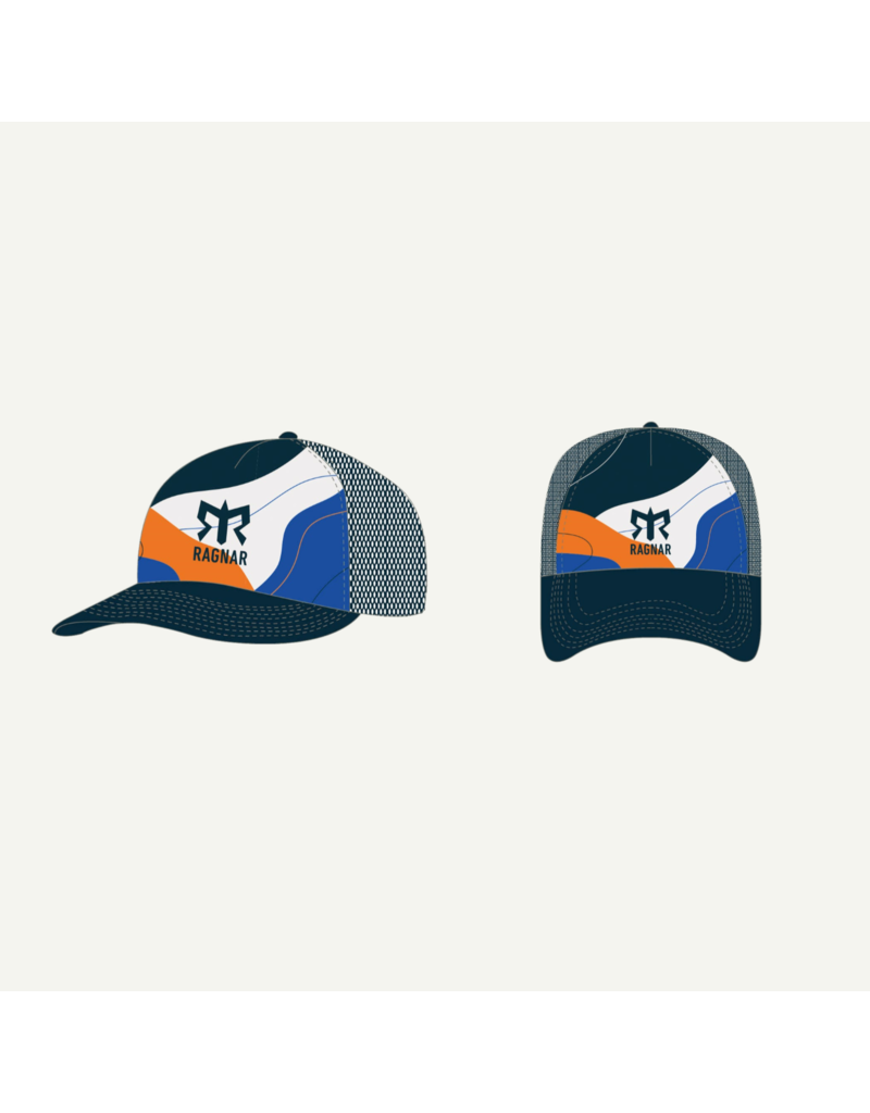 Buff Trucker Cap CB Blue/Orange OSFM