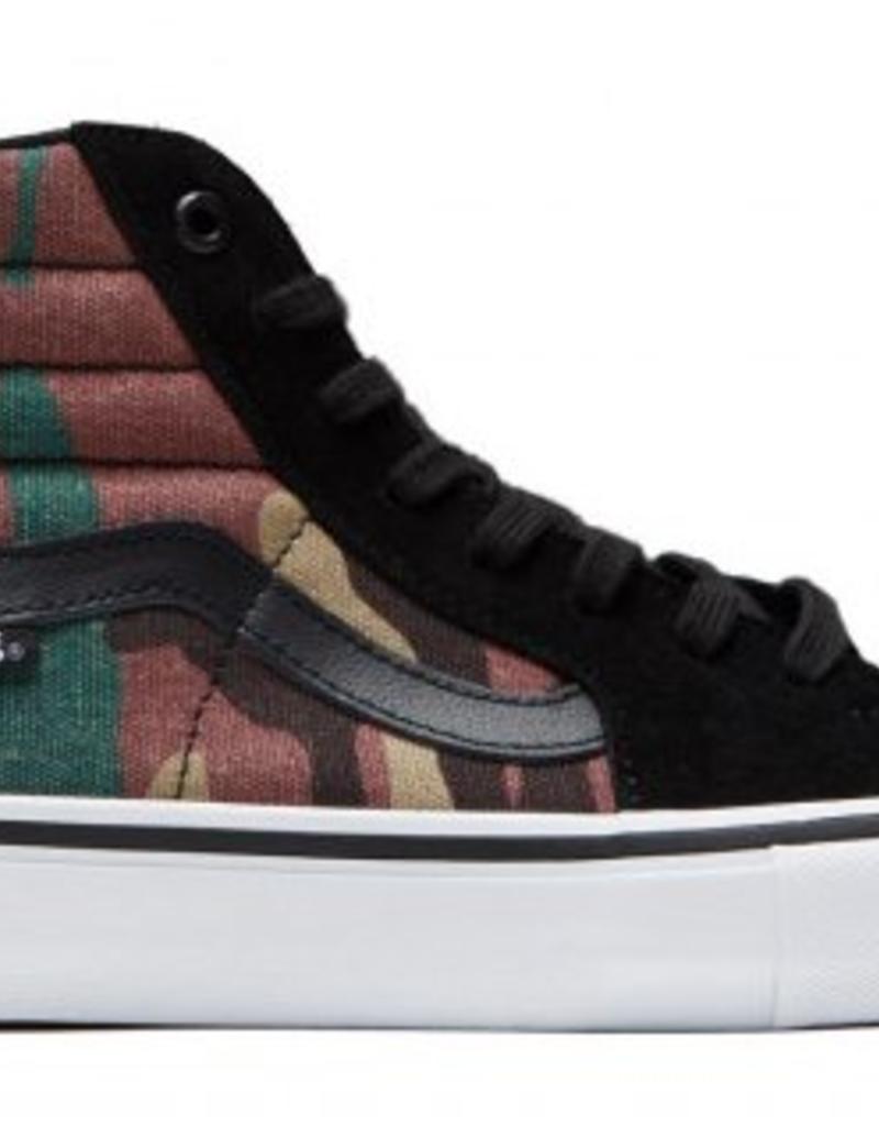 VANS VANS SK8 HI PRO - (CAMO) BLACK/WHITE VANS VANS SK8 HI PRO - (CAMO) BLACK/WHITE