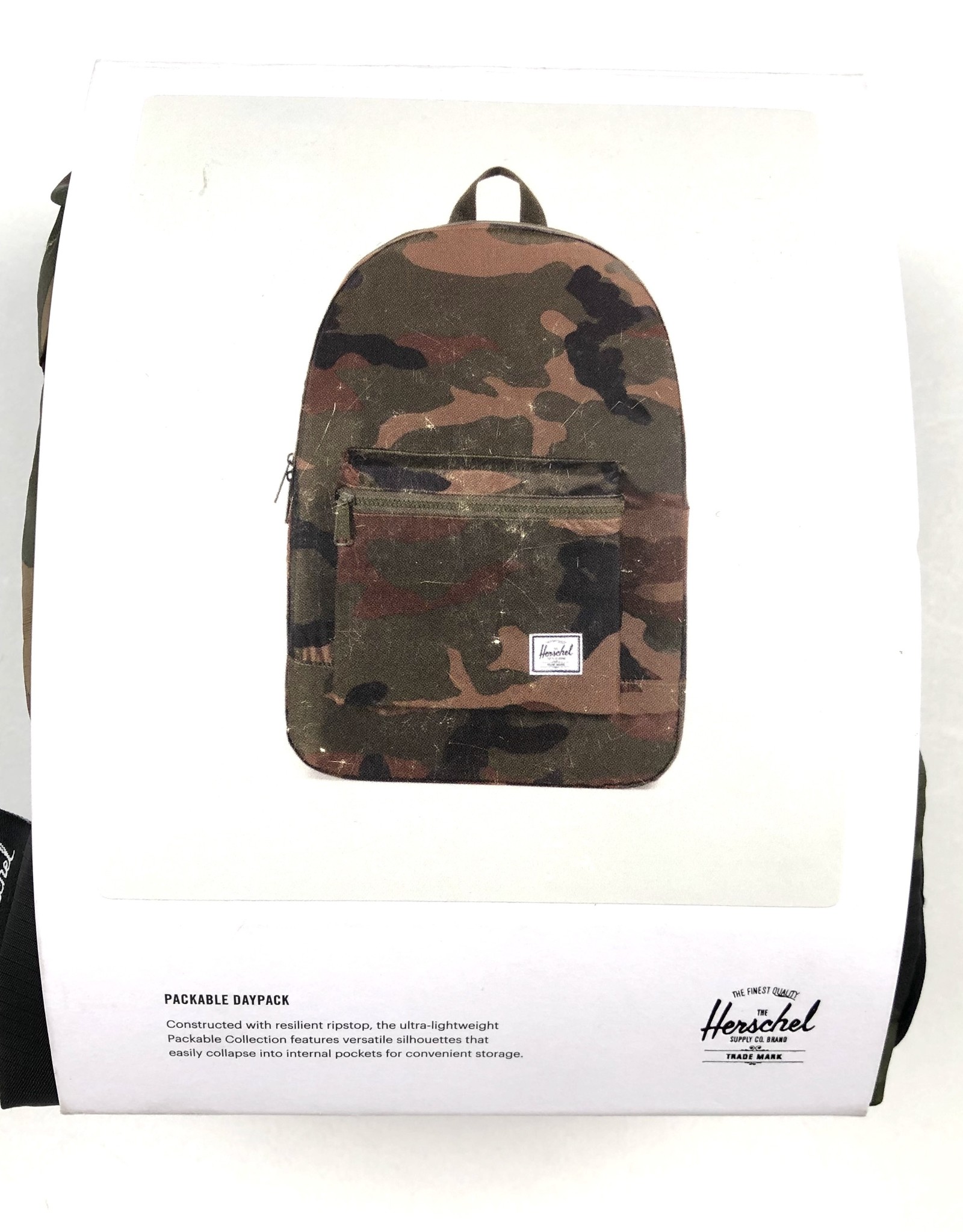 herschel packable daypack camo