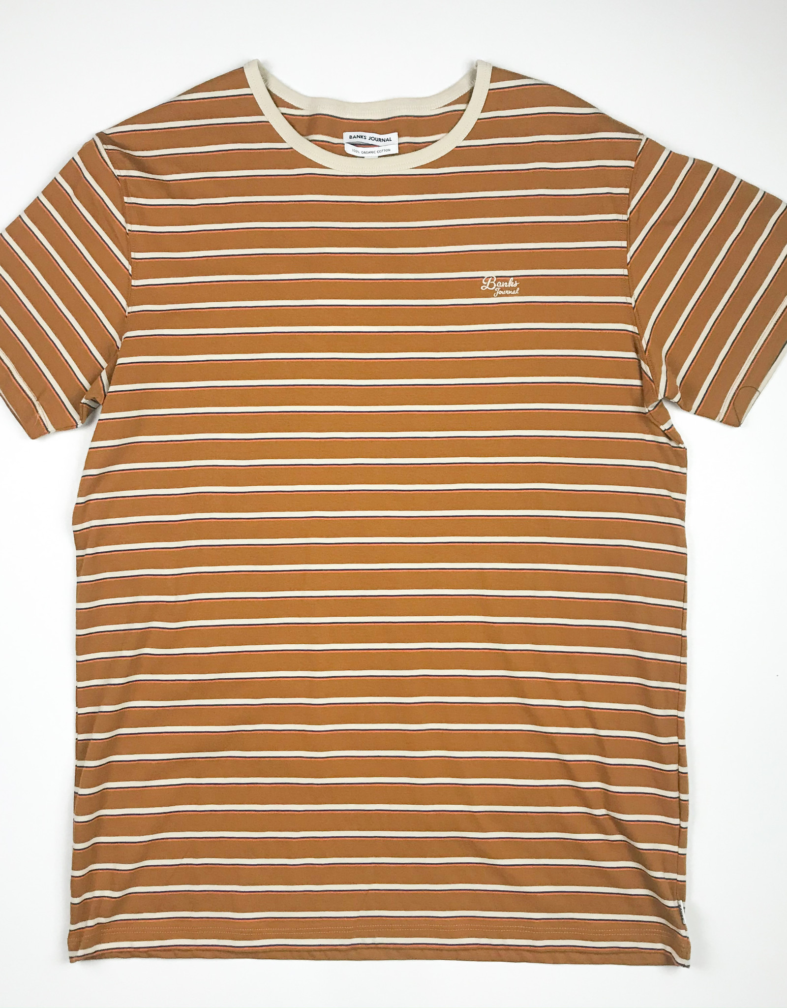 BANKS BILONGIL DELUXE S/S TEE - TOBACCO - KINGSWELL - Los Feliz