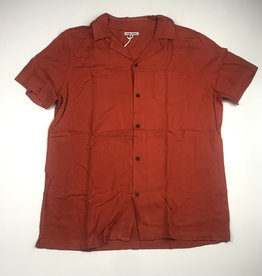BANKS JOURNAL BANKS NASHUA S/S BUTTON - BURNT ORANGE