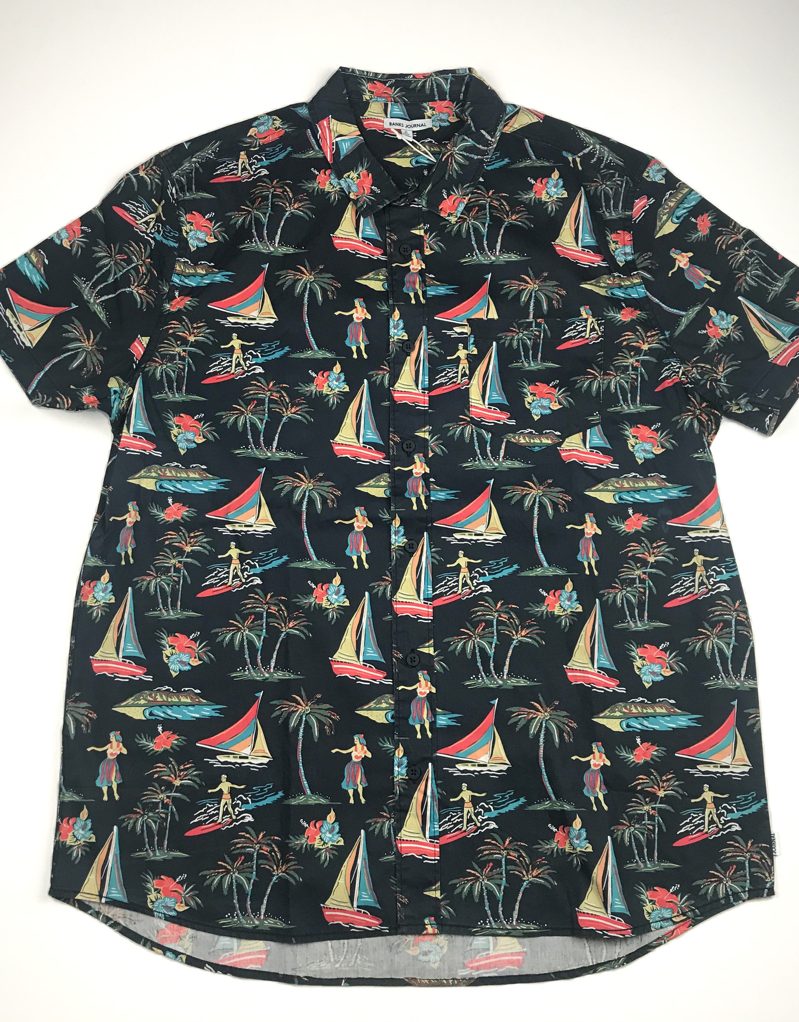 BANKS JOURNAL BANKS LEI LEI S/S BUTTON - DIRTY DENIM