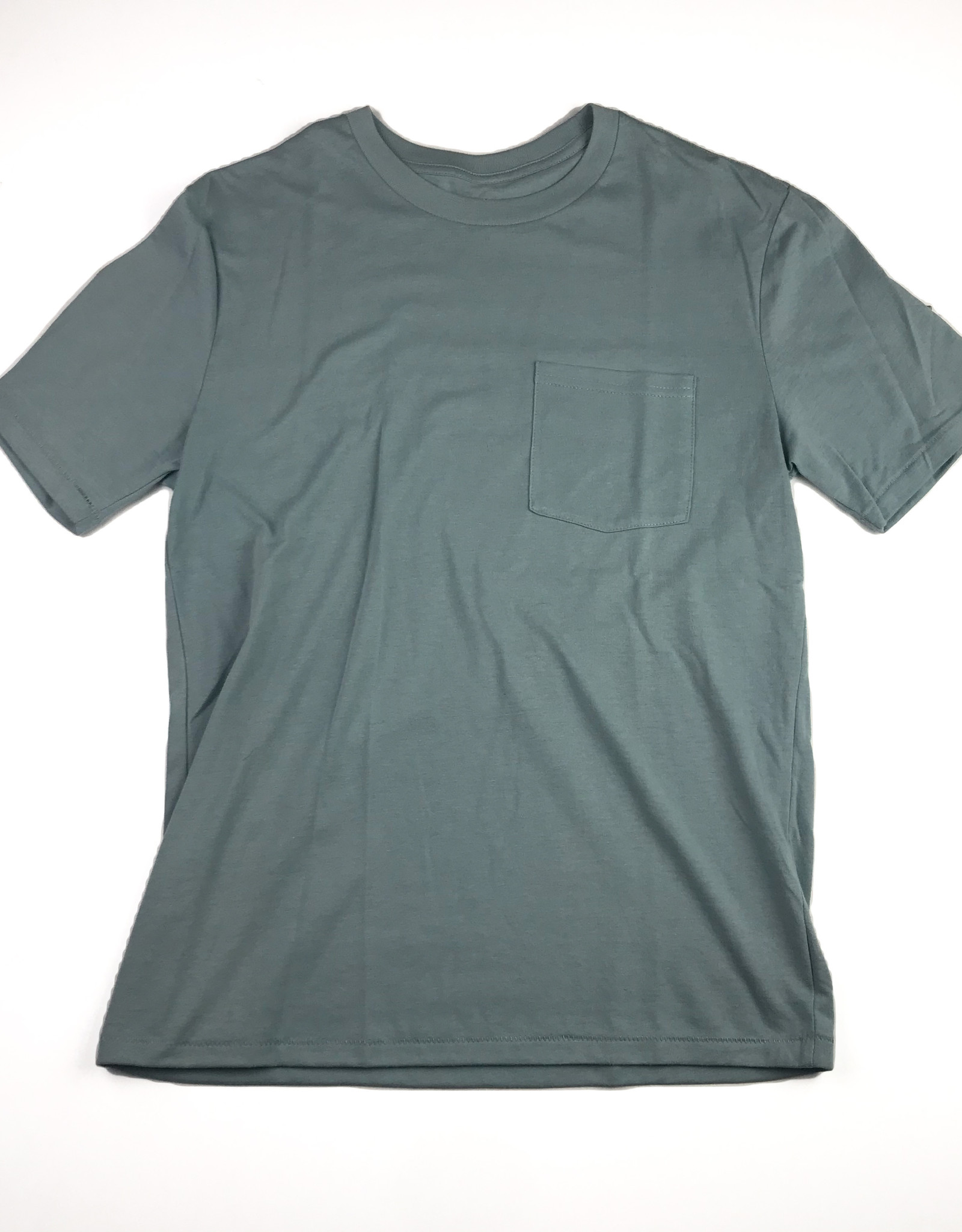 BRIXTON BASIC S/S POCKET TEE - BLUE 