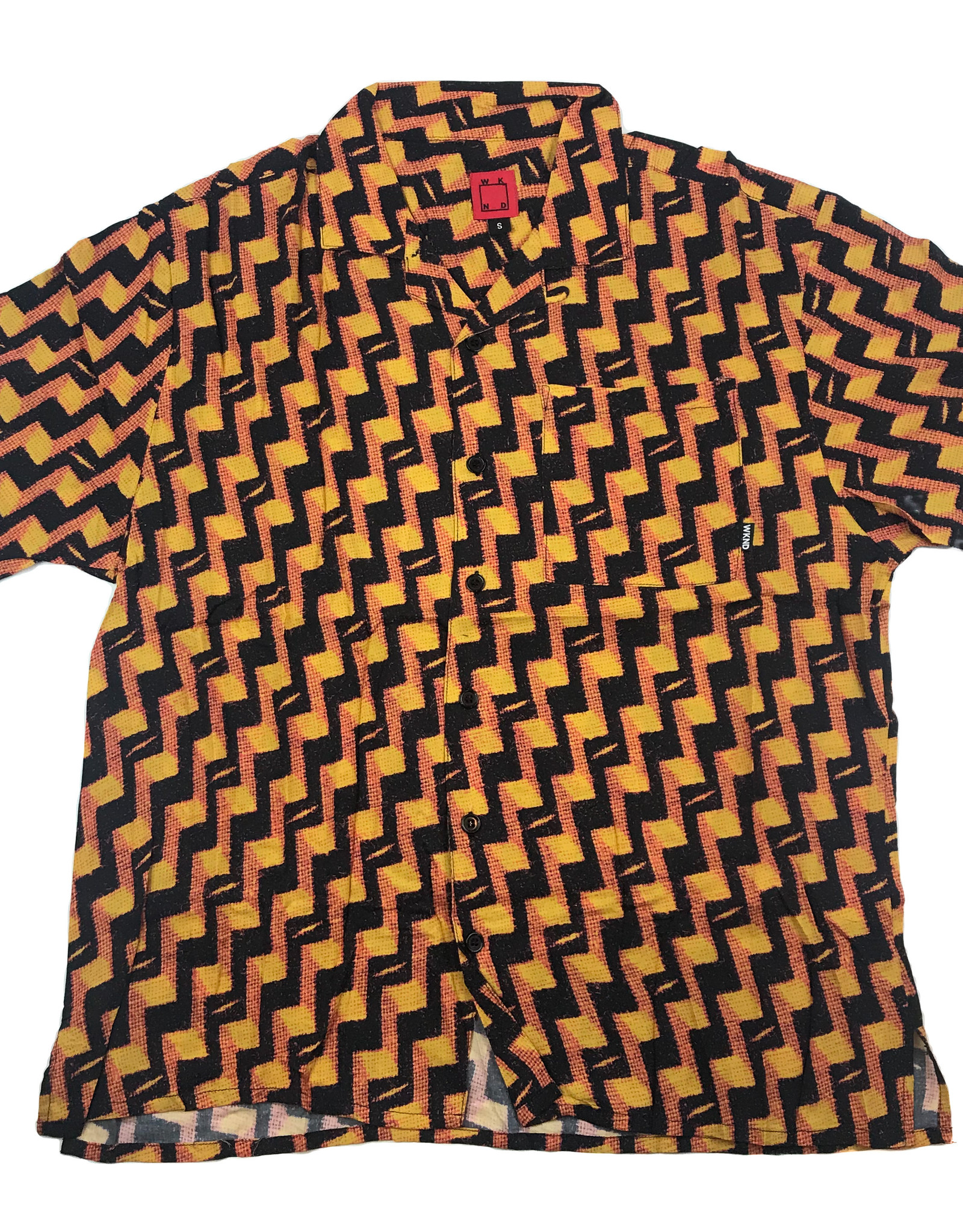 WKND ROMEO S/S BUTTON UP - YELLOW/RED